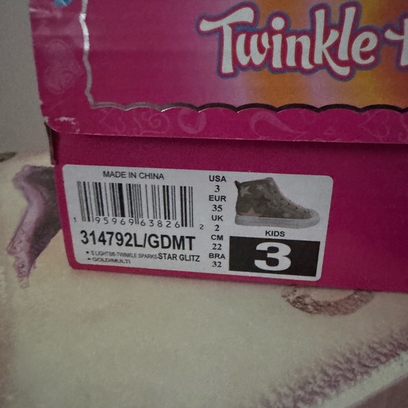 Skechers Twinkle Toes Kids Shoes - Pink - Picture 5 of 8